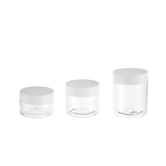 Transparent Pet Cream Jar Ointment Box