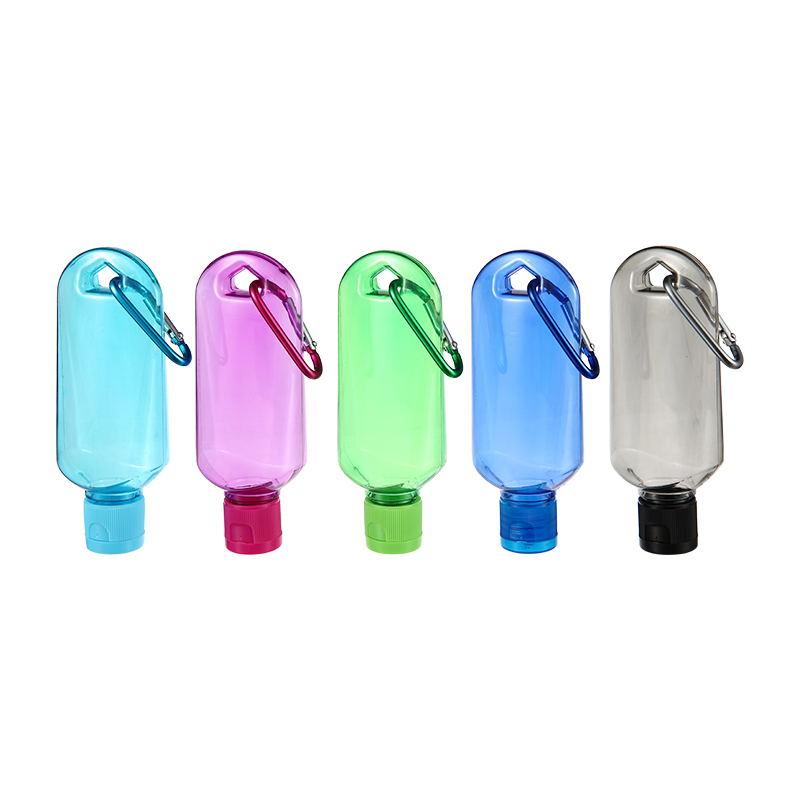 KM Clear Portable Carabiner Hook Bottle