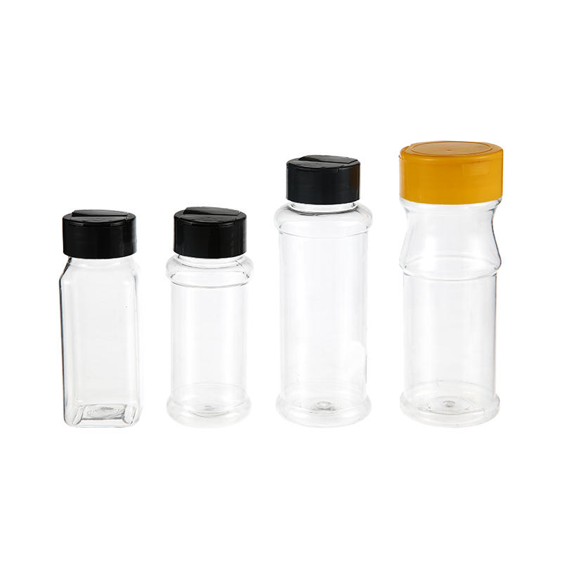Clear Liquid Sampling Bottles Plastic Spice Jar