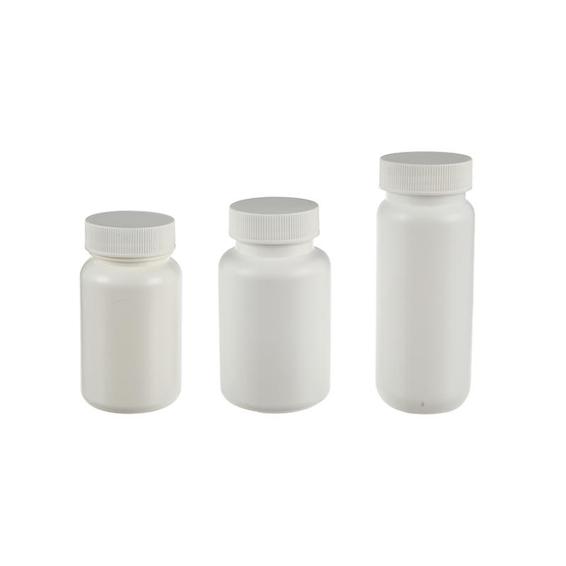 Solid Medicine Capsule Plastic HDPE Pill Bottle